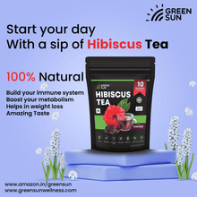 Load image into Gallery viewer, Green Sun Hibiscus Herbal Tea Benefits
