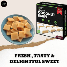 Load image into Gallery viewer, Green Sun Low Carb Coconut Barfi Specs
