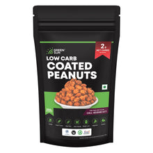 Load image into Gallery viewer, Green Sun Low Carb Coated Peanuts 200 Grams Healthy Masala Party Snacks Crispy Keto Friendly Tasty Savoury Snack Low Calorie Sugar Free High Protein Low Gl Super Foods High Fiber
