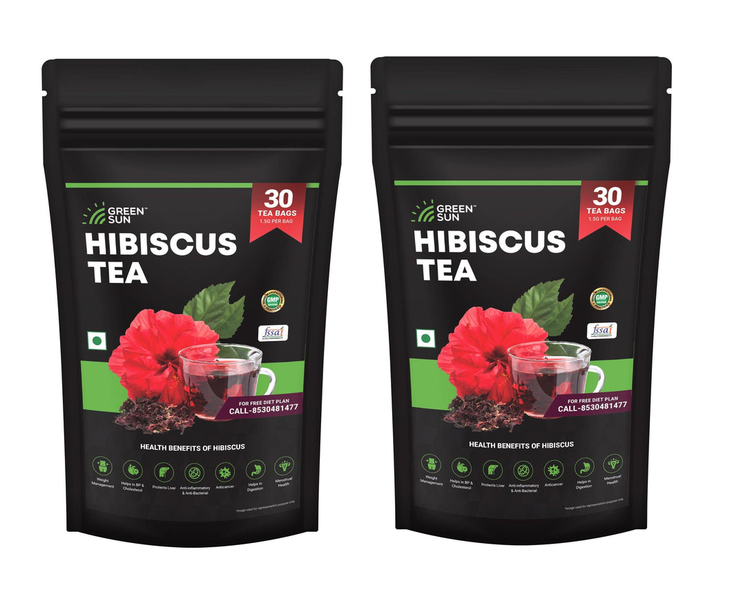 Green Sun Hibiscus Herbal Tea Pack of 2