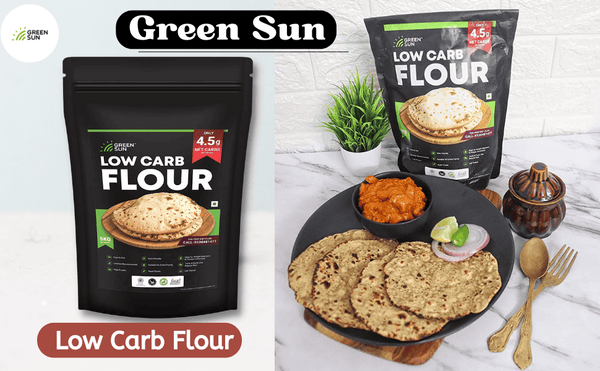 Green Sun Low Carb Flour Healthy Atta | 1 Kg | Only 4.5 g Net Carbs Per Roti | Tasty & Easy to Make | Keto Friendly | Healthy Atta| High Fiber | High Protein | Super Foods | Dietitian Recommended | Weight watchers | Fitness Conscious | Family Atta