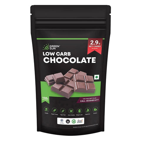 Green Sun Low Carb Chocolate  Net Carb Per Chocolate Keto Friendly Sugar Free Natural Sweetener Stevia Guilt Free Sweet Belgian Cocoa Diet Food Healthy Product Super Foods Low Calorie High Protein Low G Gift Box